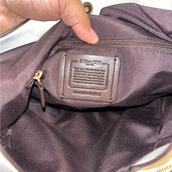 Coach Lexi Canvas & Leather Signature Shoulder Bag F27579 - Picture 11 of 12